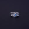 Ladyfinger-Ring mit Topas, aus Sterling Silber