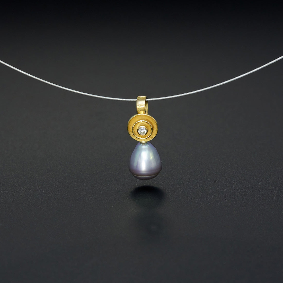 Anhänger Schalen | Tahitiperle | 585 Gelbgold