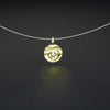 Kettenanhänger | Spirale & Brillant | 585 Gelbgold
