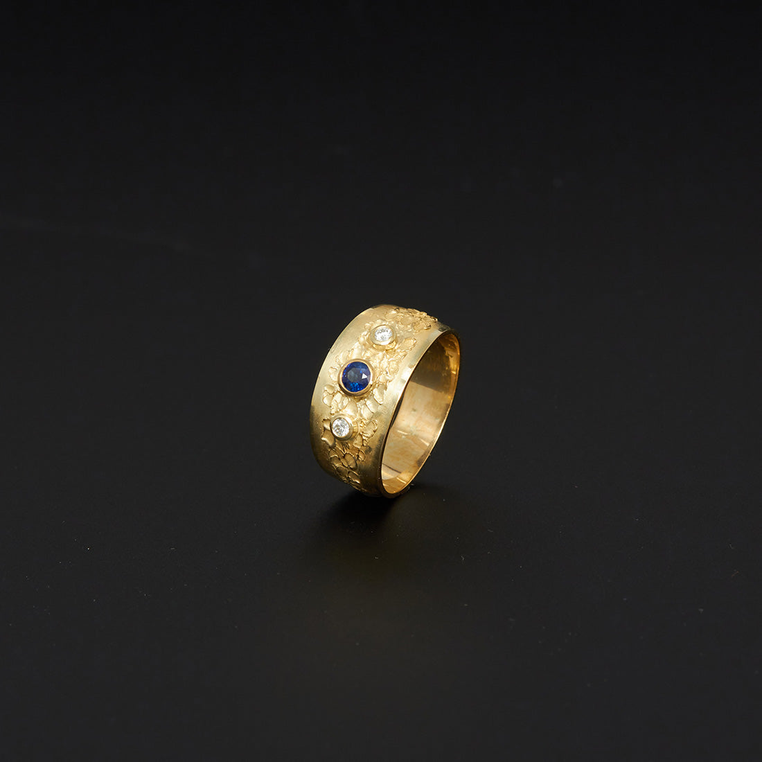 Ring | Saphir & Brillanten | 750 Gelbgold