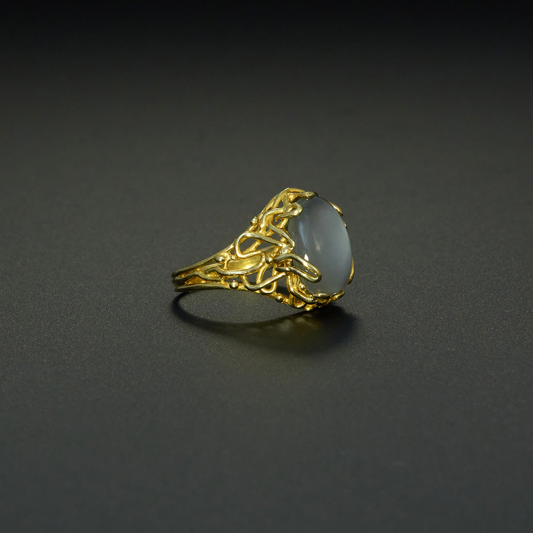Ring | Mondstein | 585 Gelbgold