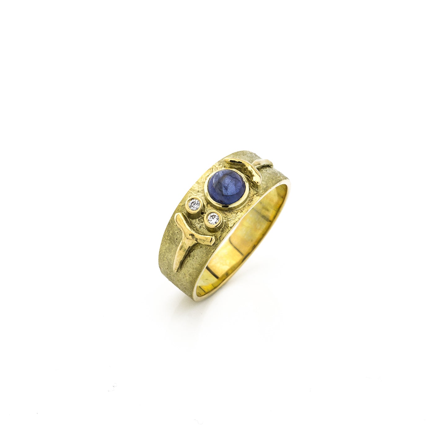 Ring | Safir & Brillanten | 585 Gelbgold