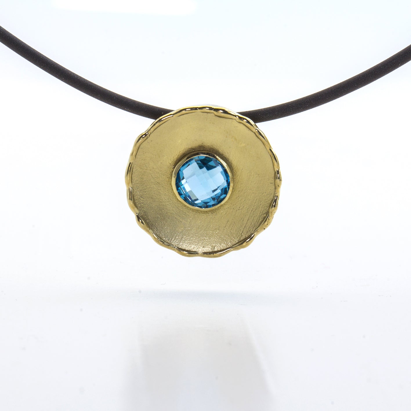 Anhänger, 23mm | Topas | 585 Gelbgold