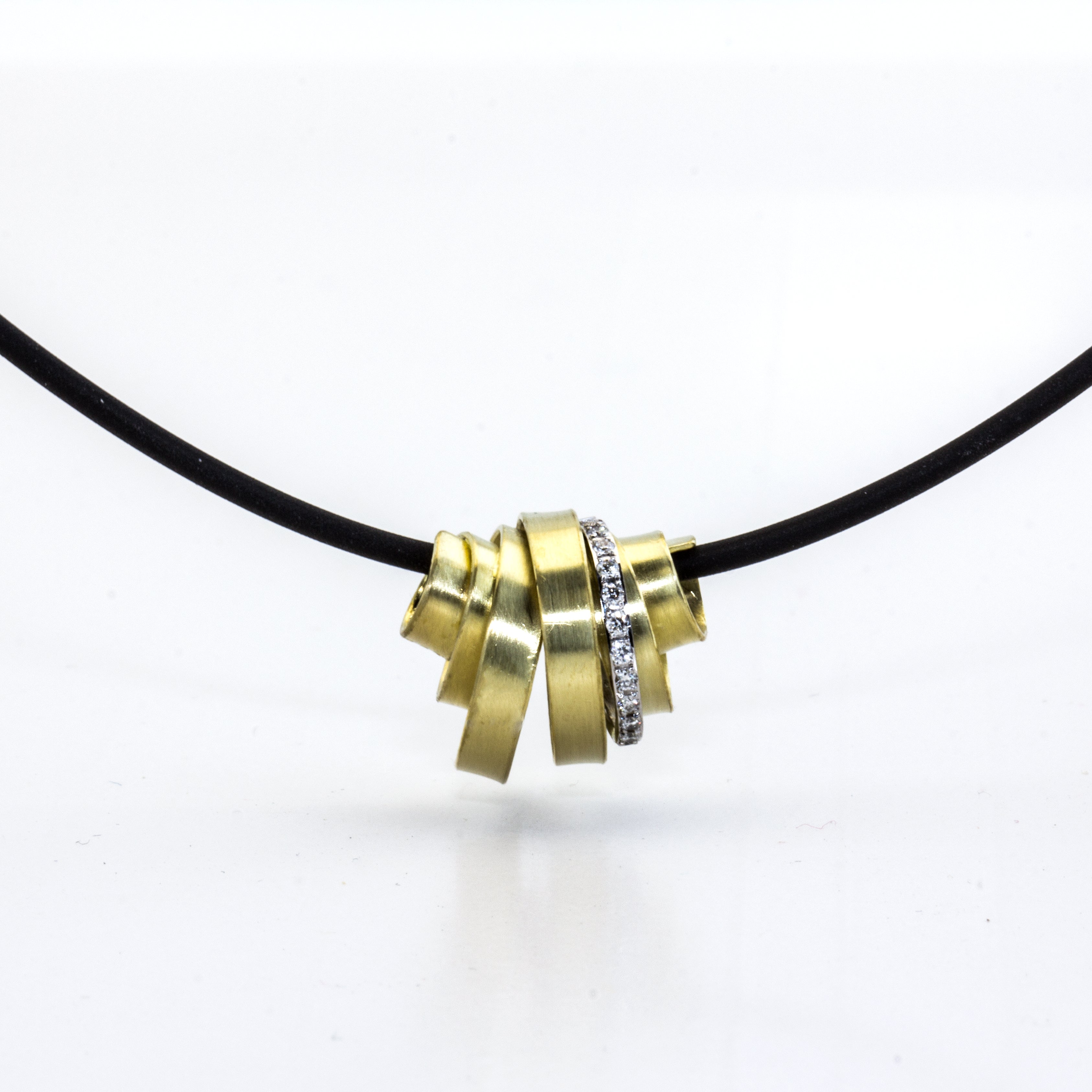 Wickelrolle | Brillanten | 585 Gelb- und Weißgold