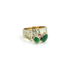 Ring | Smaragde & Rubin | 585 Gelbgold