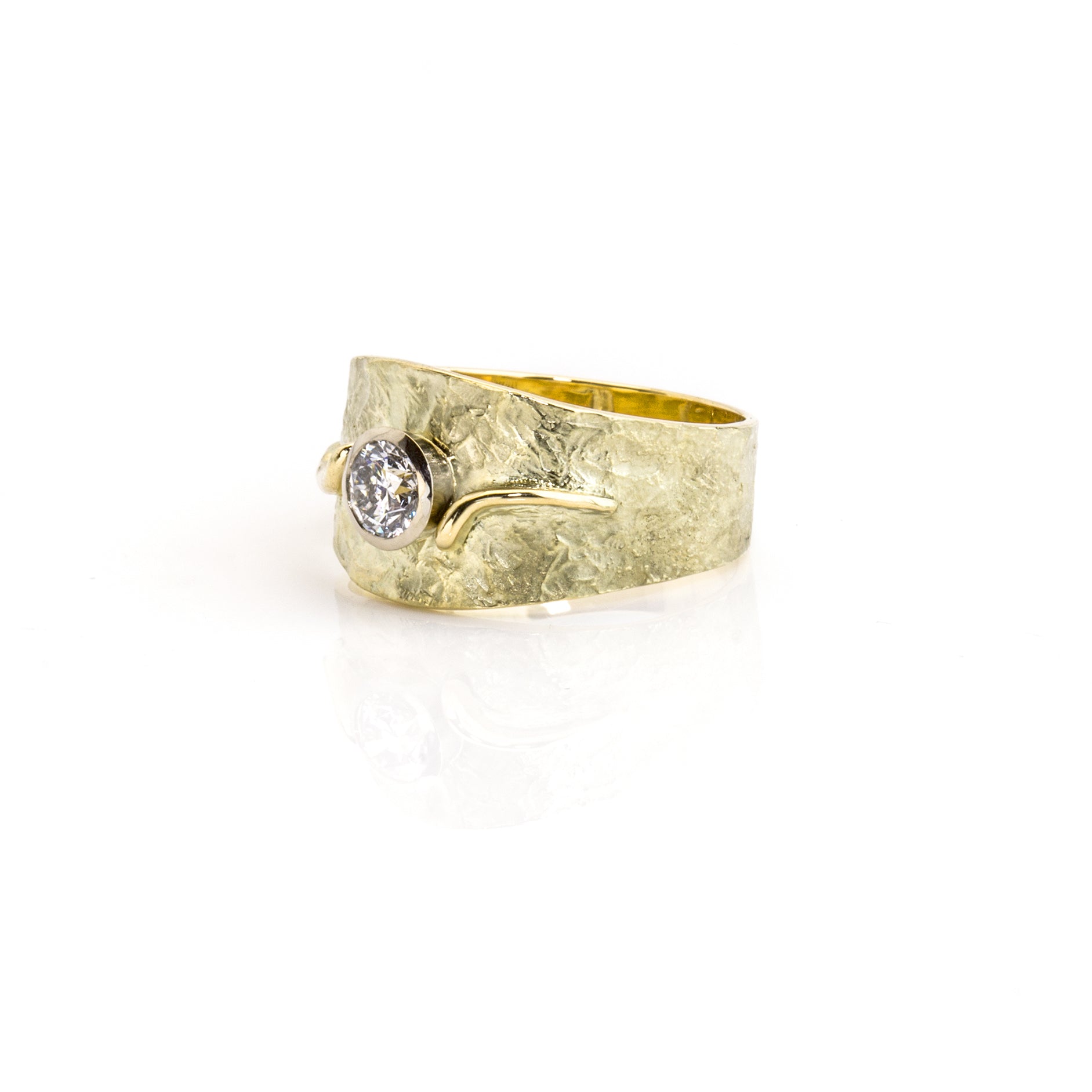 Ring 'Lava' | Brillant | 585 Gelbgold