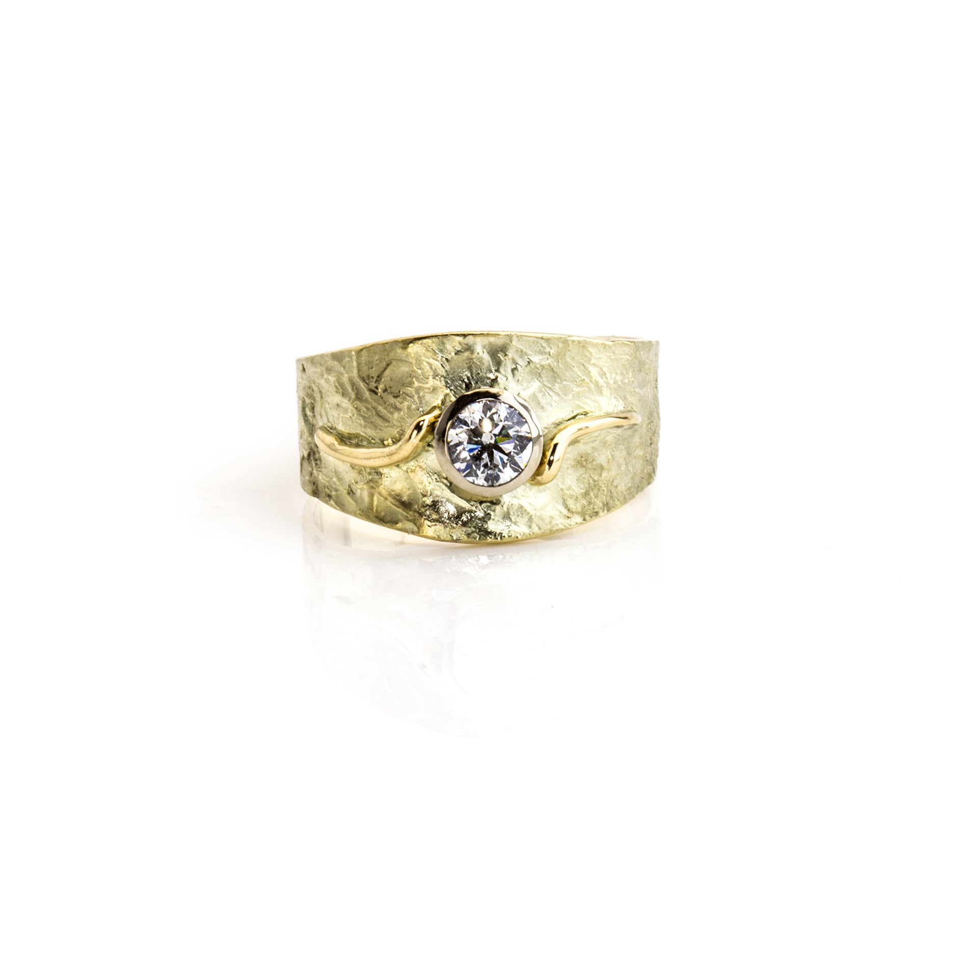 Ring 'Lava' | Brillant | 585 Gelbgold