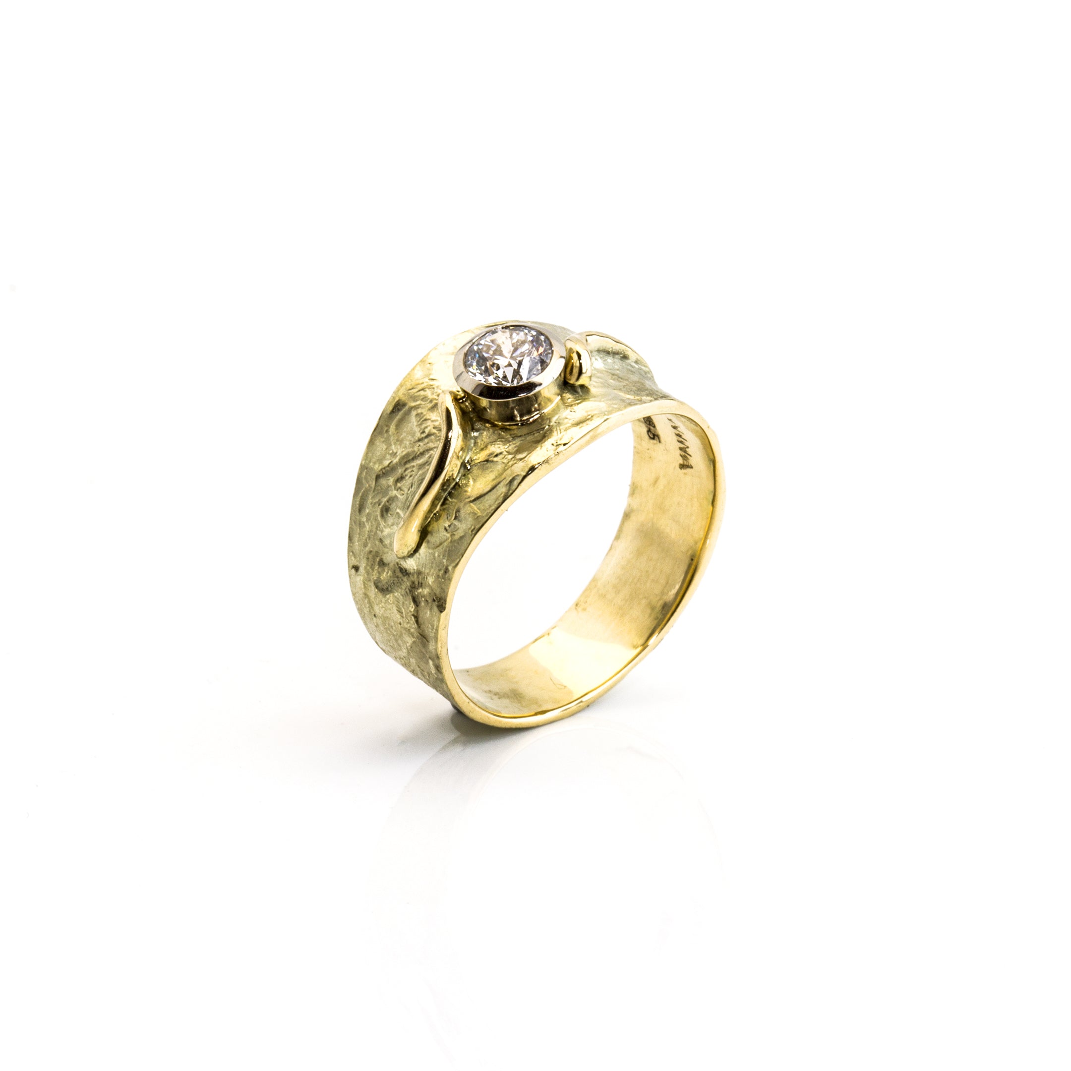Ring 'Lava' | Brillant | 585 Gelbgold