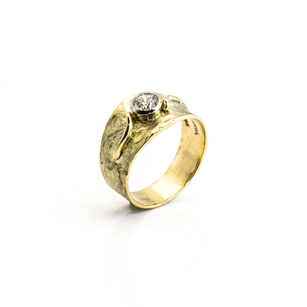 Ring 'Lava' | Brillant | 585 Gelbgold