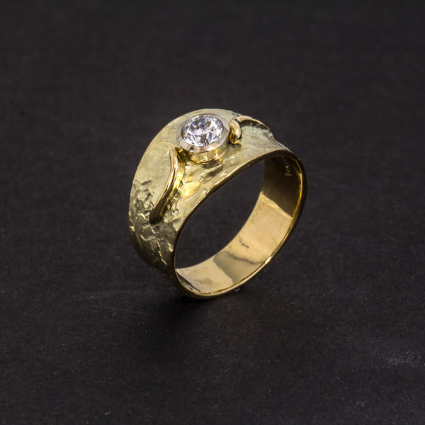 Ring 'Lava' | Brillant | 585 Gelbgold