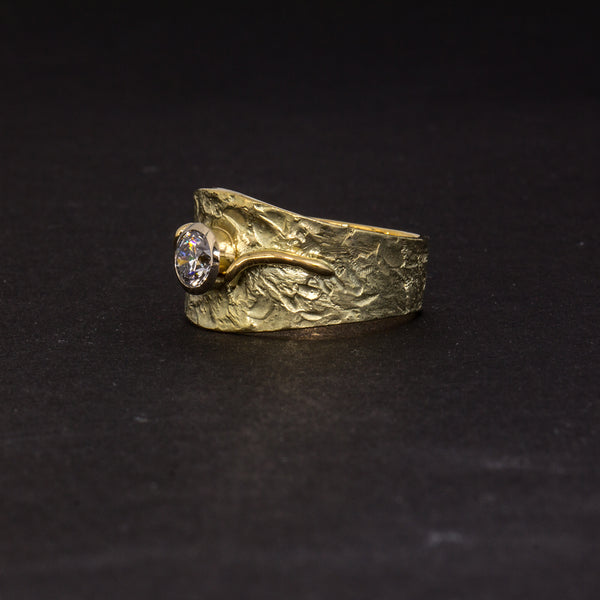Ring 'Lava' | Brillant | 585 Gelbgold