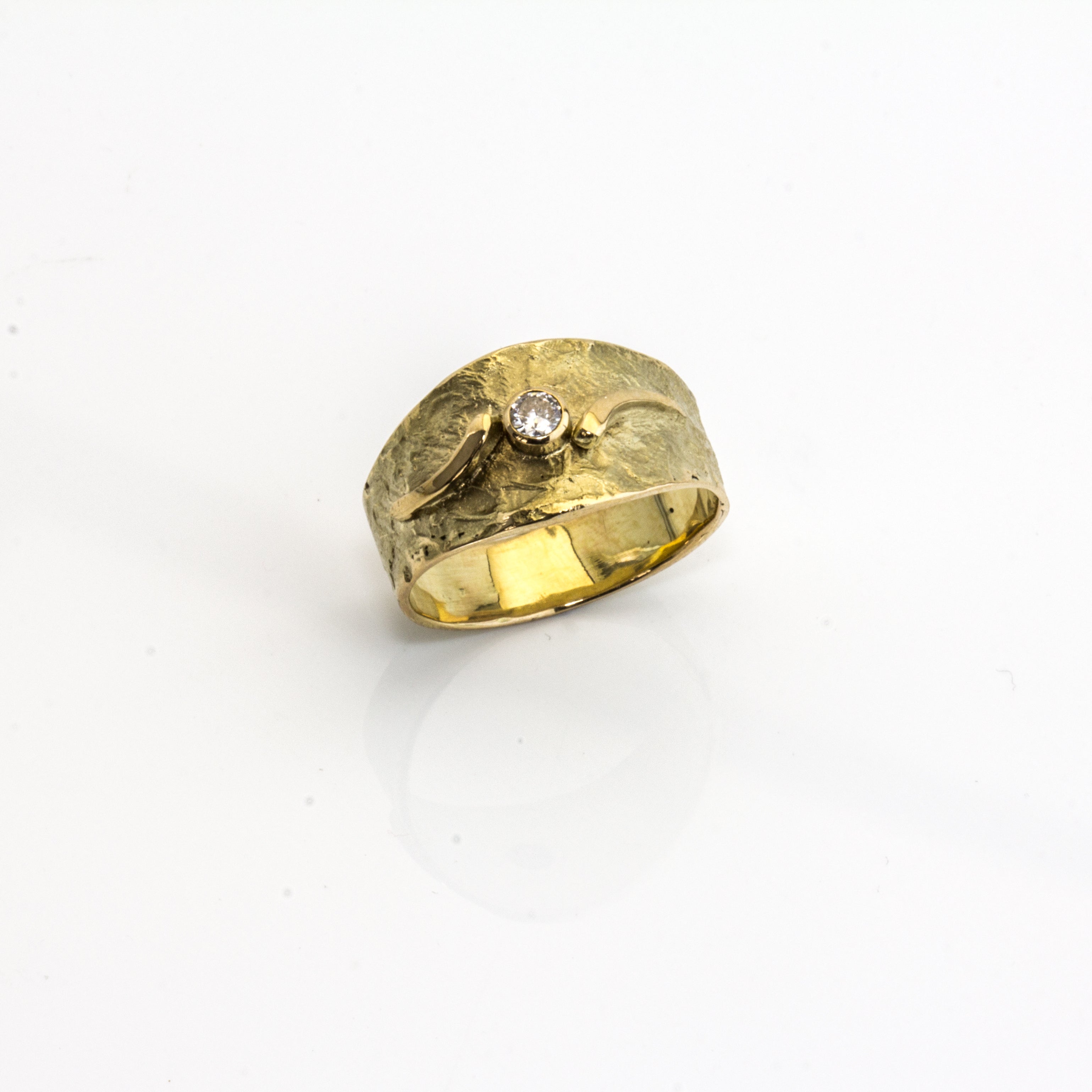 Ring 'Lava' | Brillant | 585 Gelbgold
