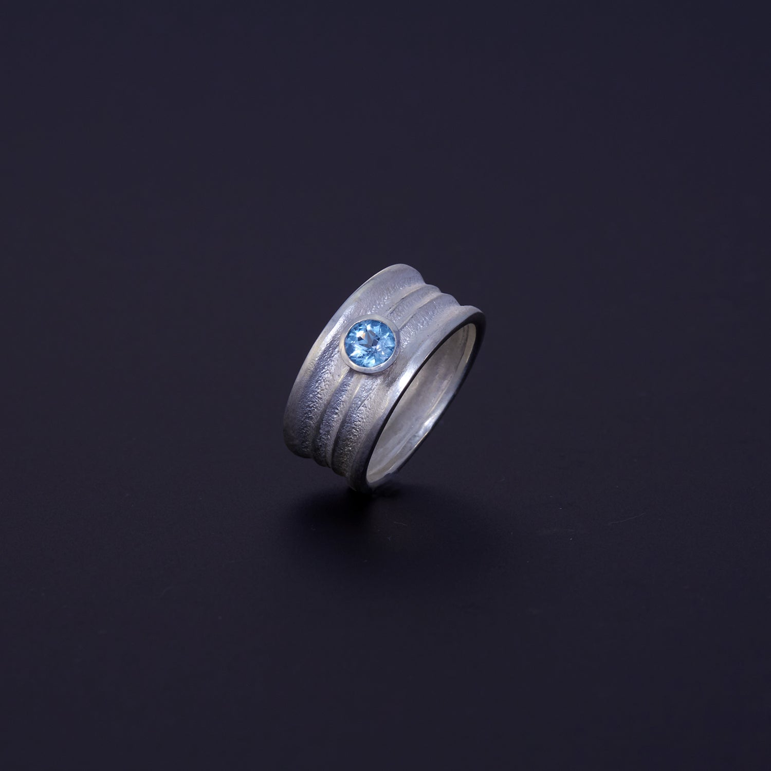 Ladyfinger-Ring mit Topas, aus Sterling Silber