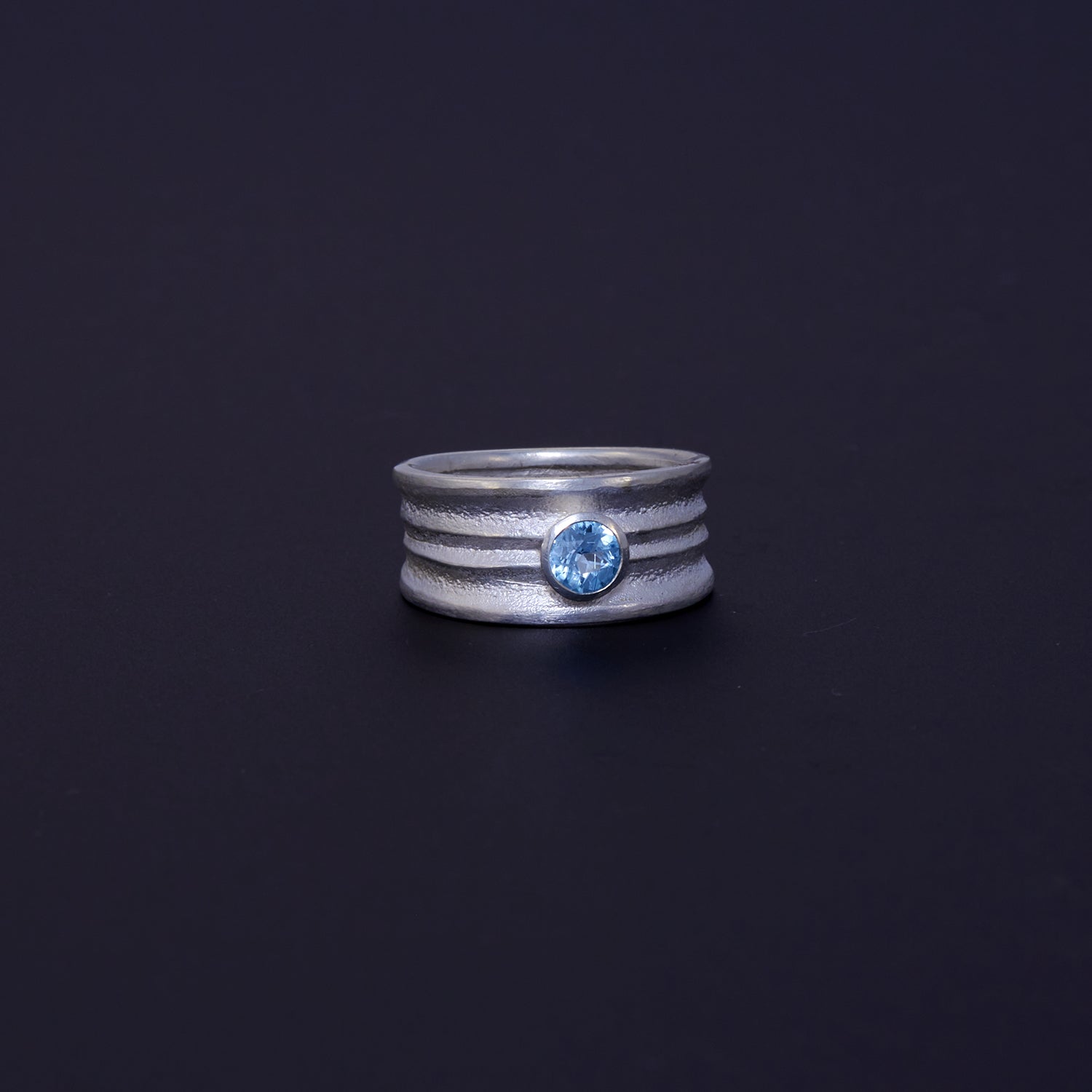 Ladyfinger-Ring mit Topas, aus Sterling Silber