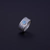 Ladyfinger-Ring mit Topas, aus Sterling Silber