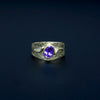 Gelbgoldring mit Ceylon-Saphir