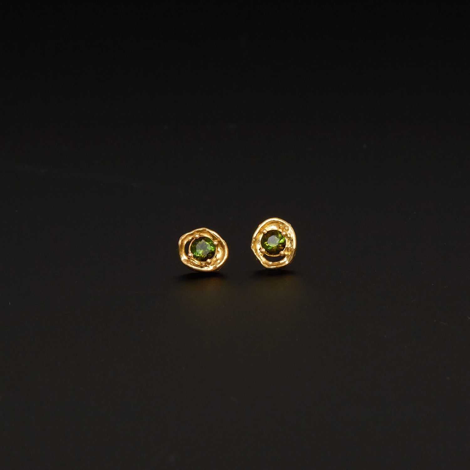 Ohrstecker aus Gelbgold mit Turmalinen