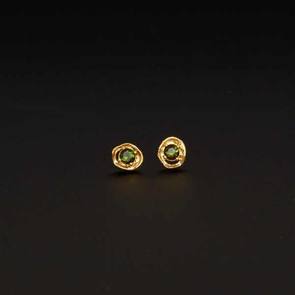 Ohrstecker aus Gelbgold mit Turmalinen