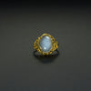 Ring mit Mondstein und Gelbgold