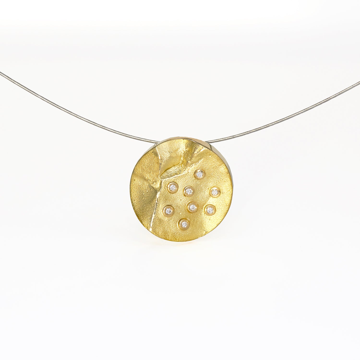 Anhänger 'Berge' aus Gelbgold mit Brillanten