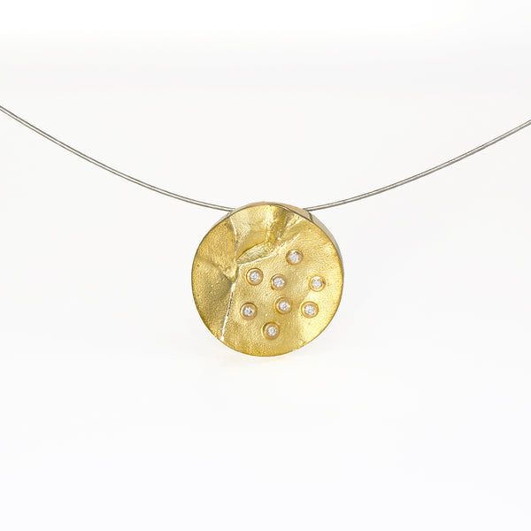 Anhänger 'Berge' aus Gelbgold mit Brillanten