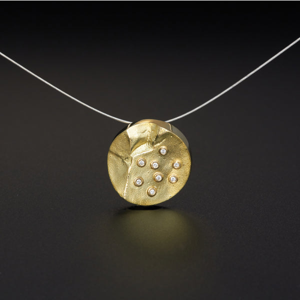 Anhänger 'Berge' aus Gelbgold mit Brillanten