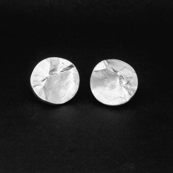 Ohrstecker 'Berge' groß, ca. 21 mm, aus Sterling Silber