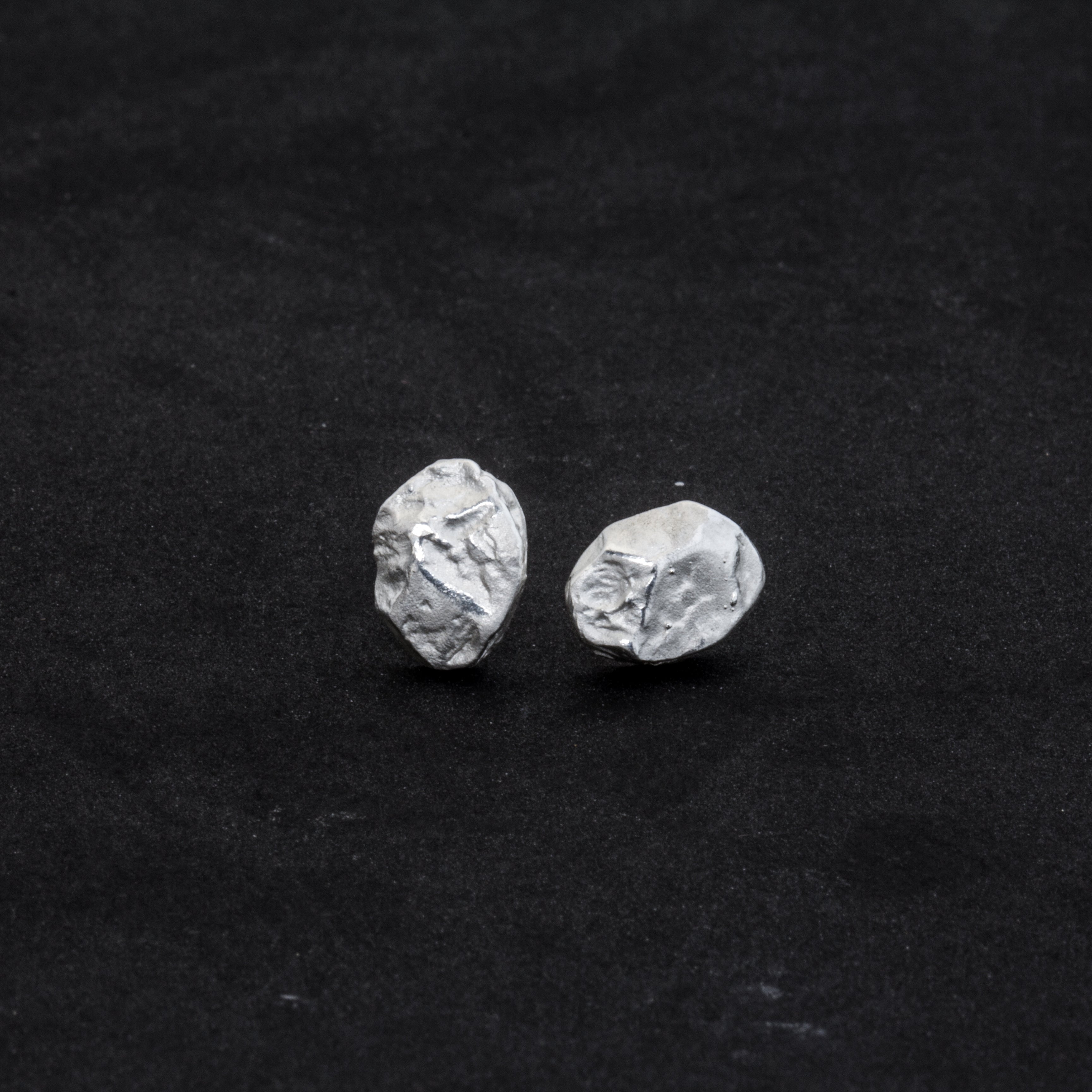 Ohrstecker 'Stein' aus Sterling Silber