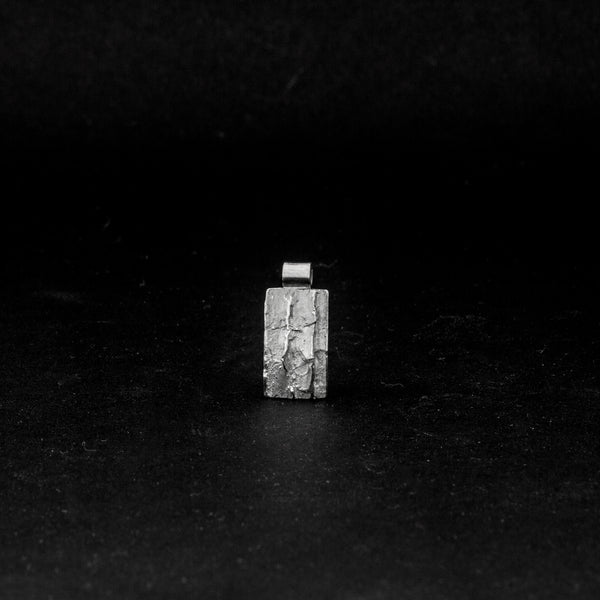 Anhänger 'Baumrinde' aus Sterling Silber