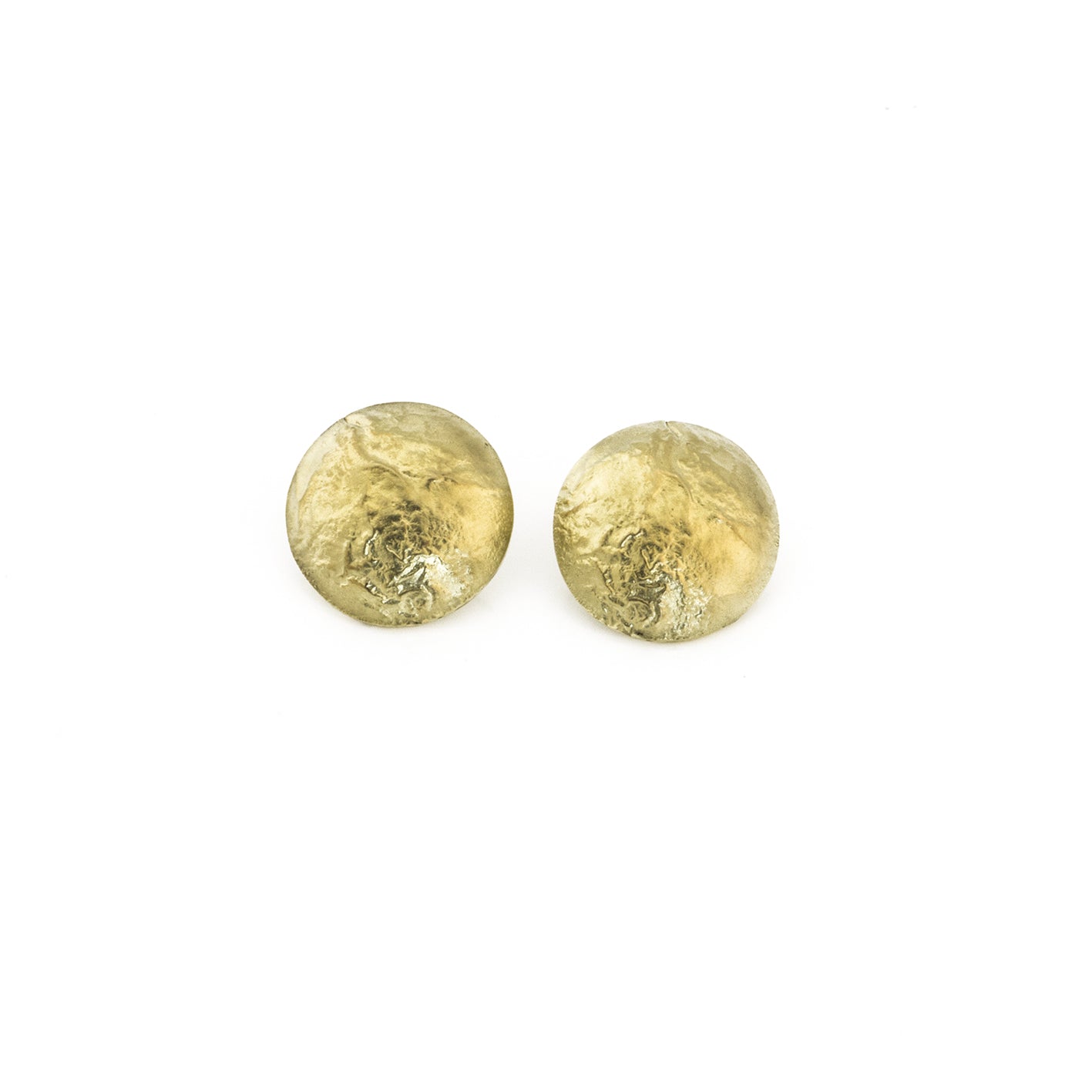Ohrstecker 'Lava', 17mm | 585 Gelbgold