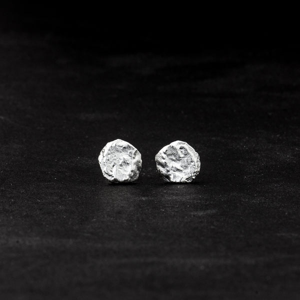 Ohrstecker 'Stein', ca. 8mm, aus Sterling Silber