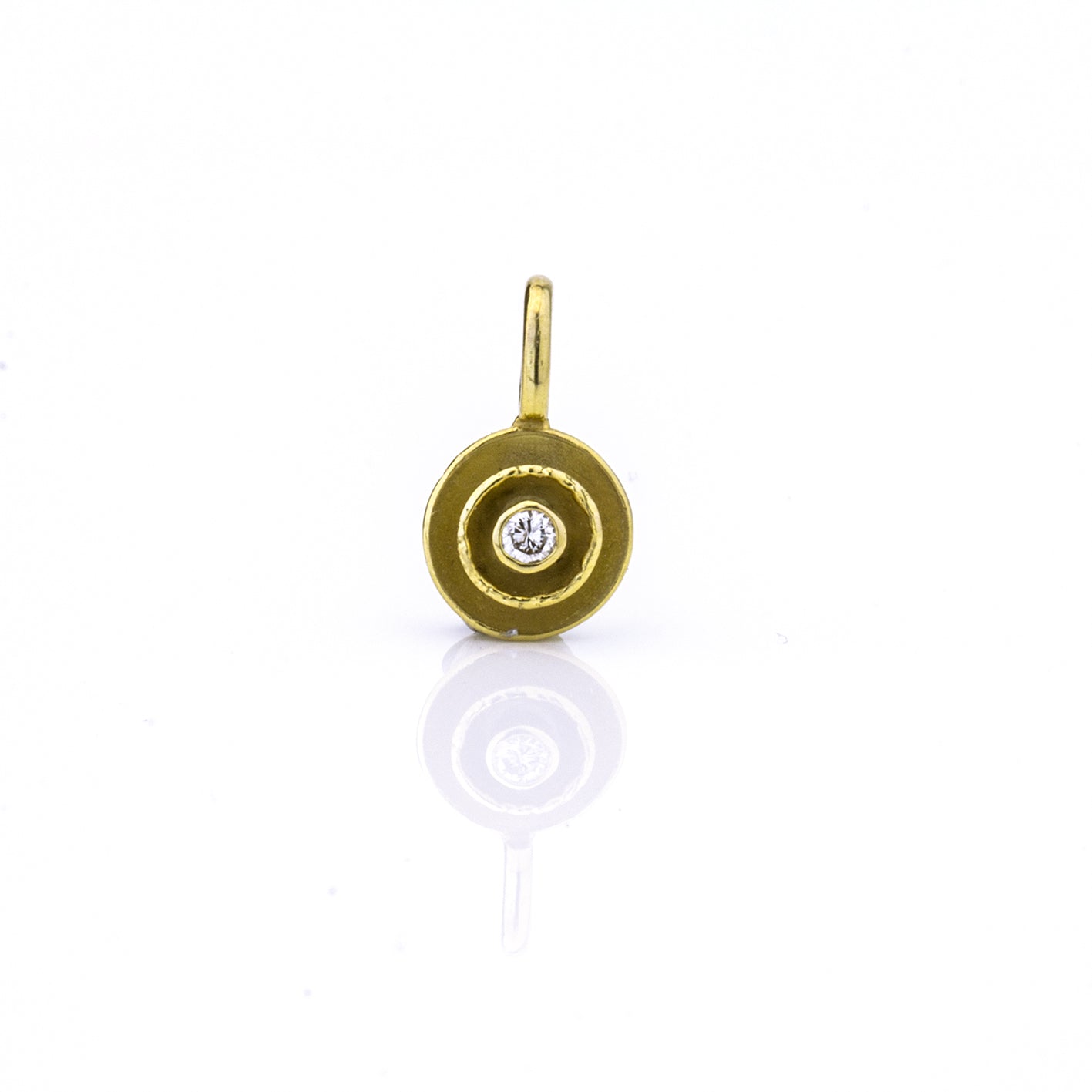 Anhänger 'Schalen', 8,5mm | Brillant | 585 Gelbgold