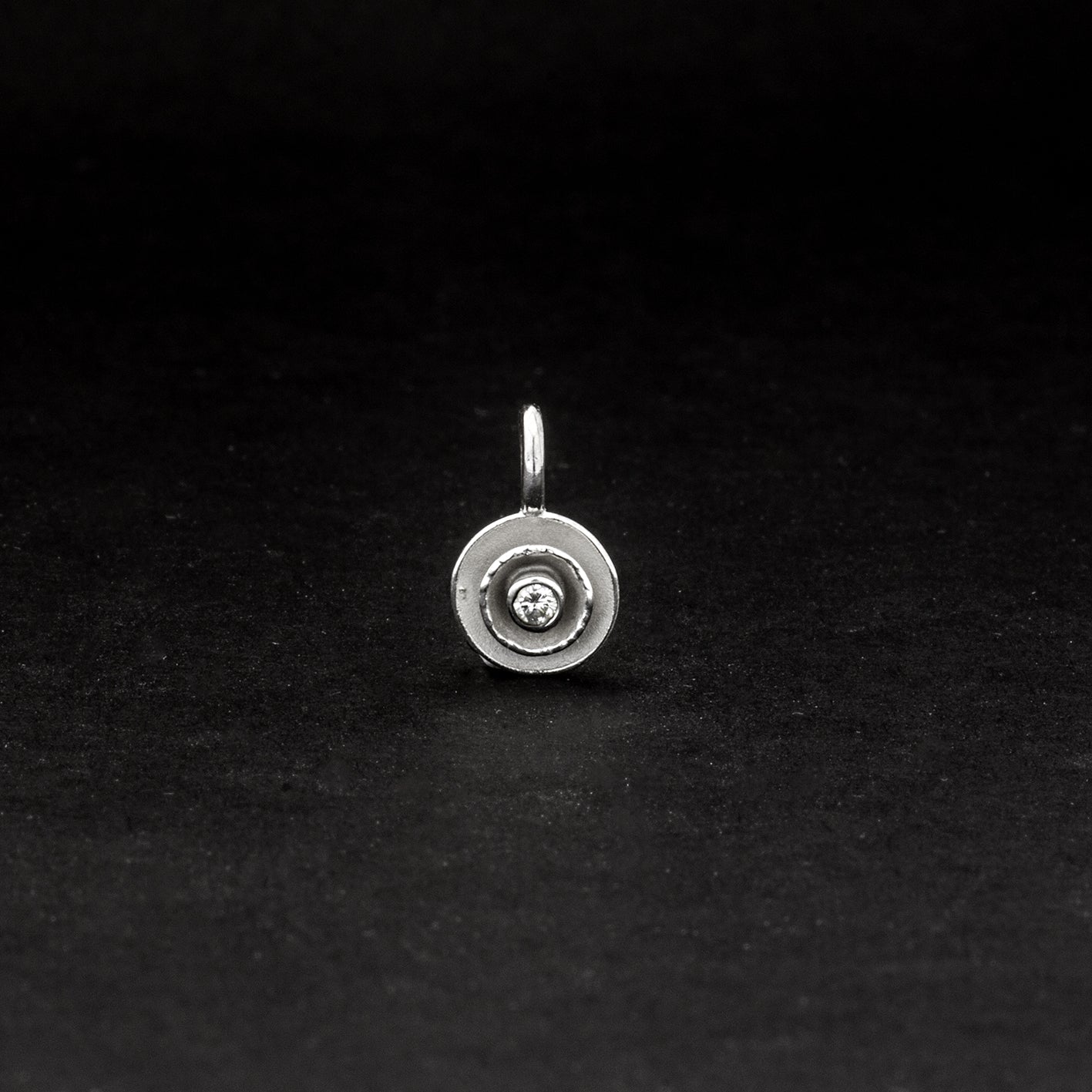 Anhänger 'Schalen', 8,5mm | Brillant | 925 Sterlingsilber