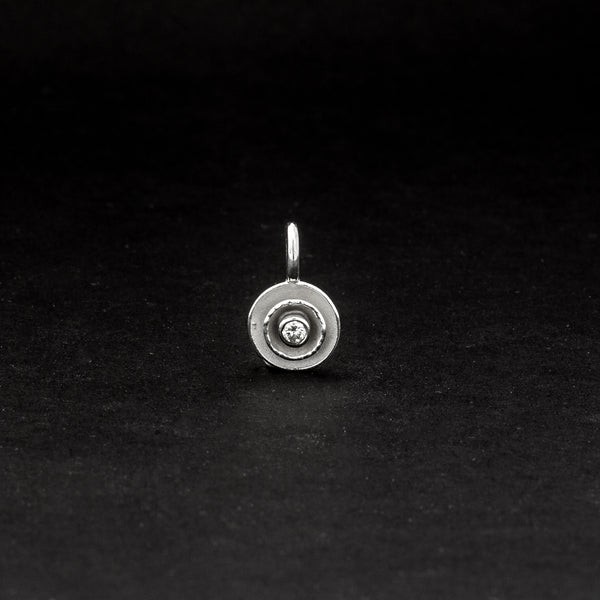 Anhänger 'Schalen' aus Sterling Silber mit Brillant