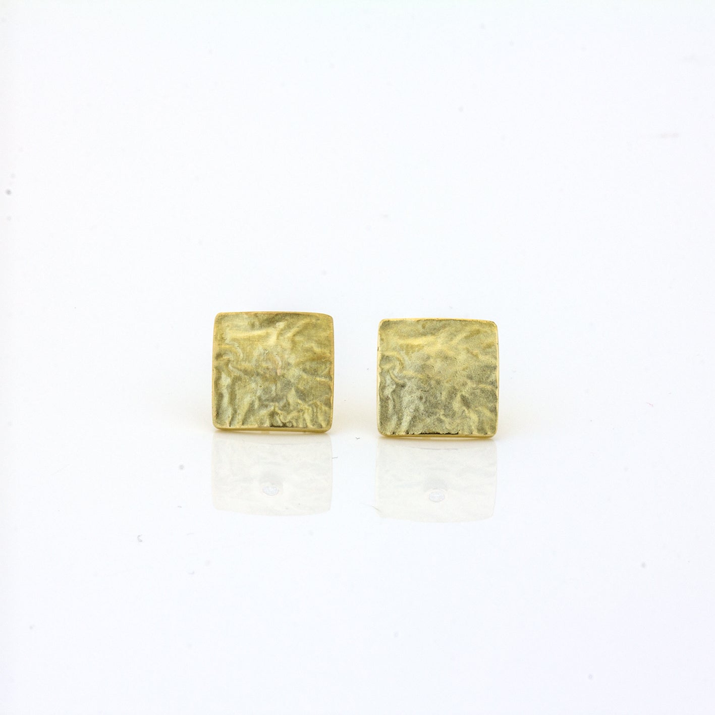Ohrstecker 'Lava', ca.11mm, aus Gelbgold