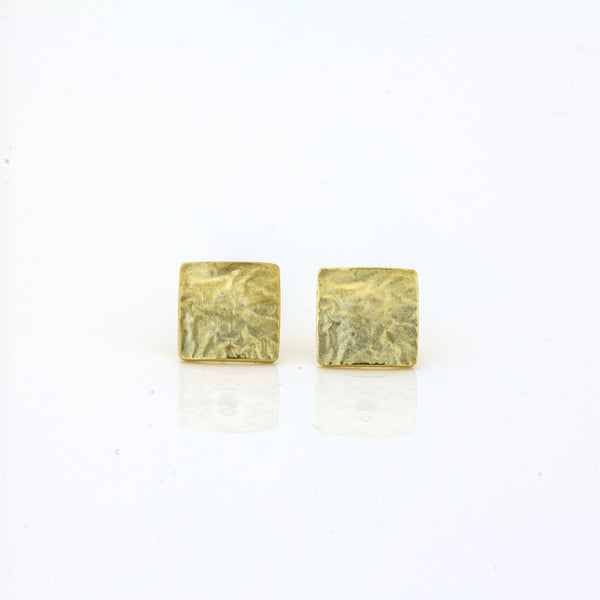 Ohrstecker 'Lava', ca.11mm, aus Gelbgold