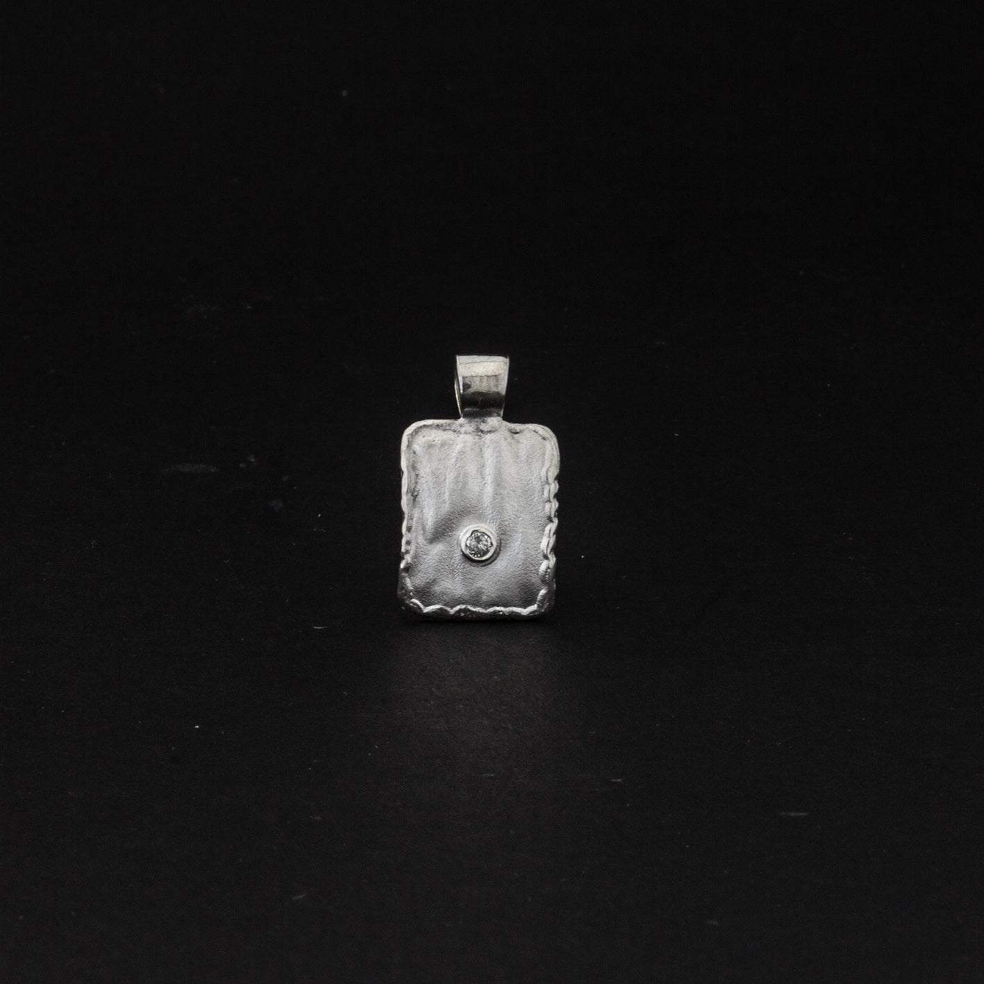 Anhänger 'Lava' aus Sterling Silber mit Brillant