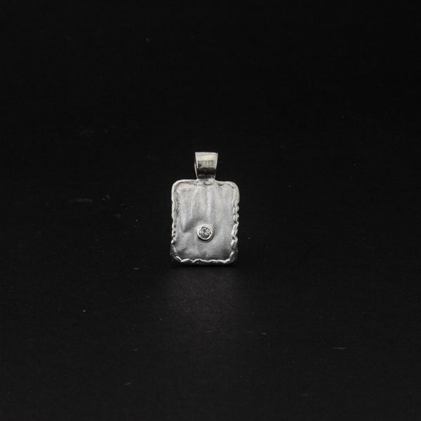 Anhänger 'Lava' aus Sterling Silber mit Brillant