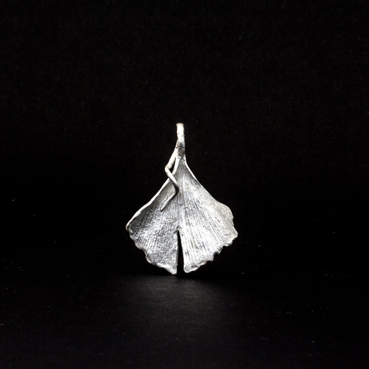 Anhänger 'Gingko', 34mm | 925 Sterlingsilber
