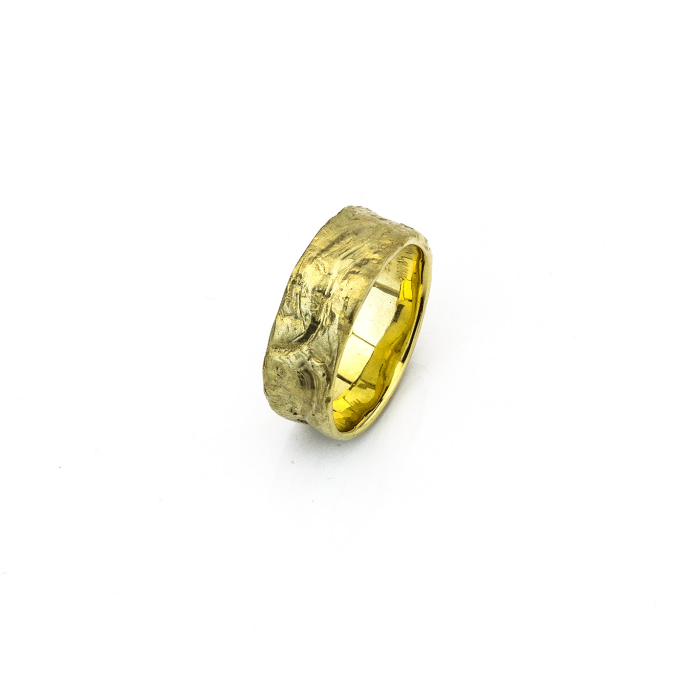 Ring 'Baumrinde' | 585 Gelbgold