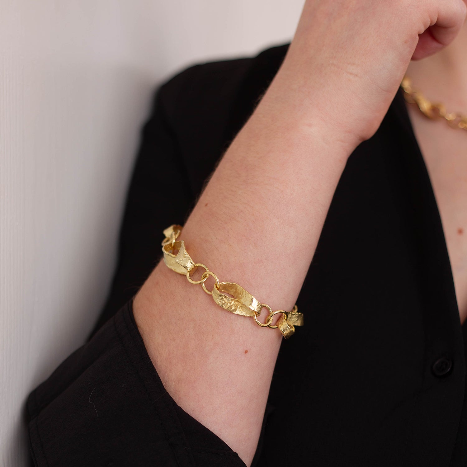 Armband 'unendlich' groß, Gelbgold 585/_