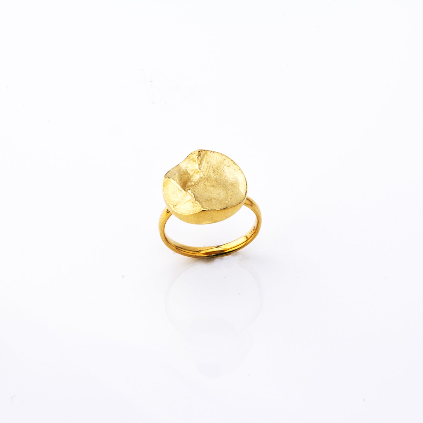 Ring 'Berge', 15mm | 585 Gelbgold