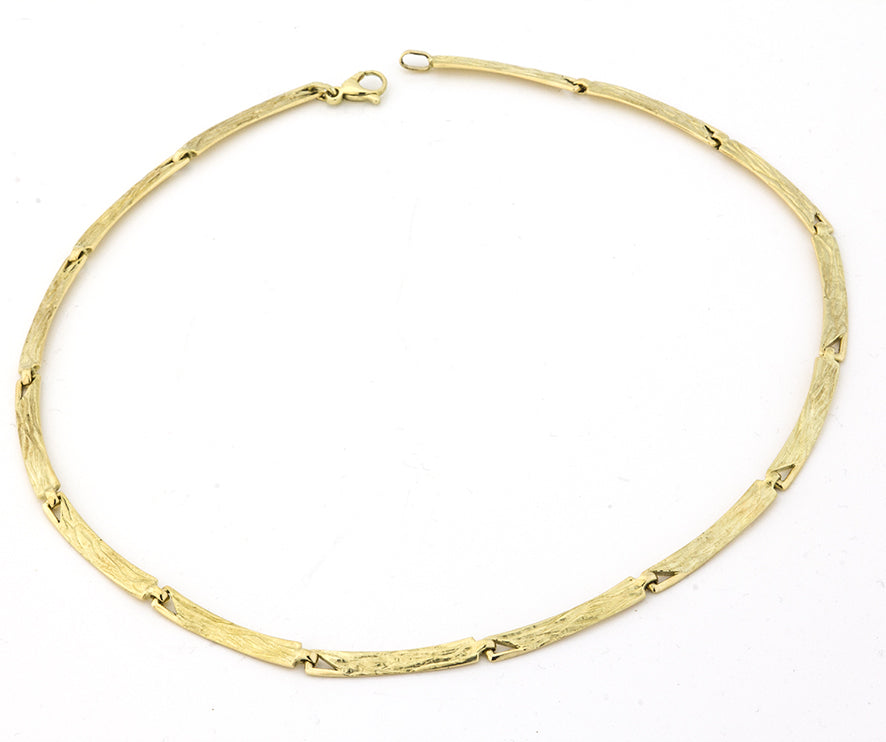 Kette 'Wellen' aus Gelbgold