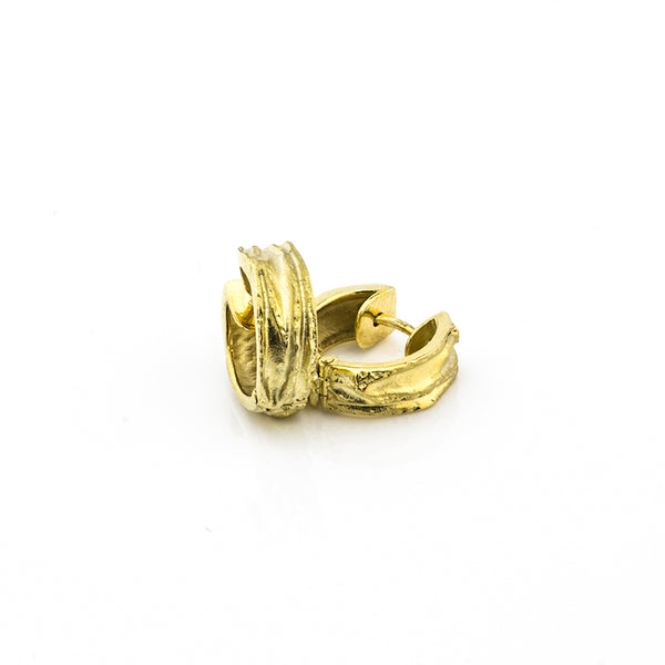 Creolen 'Lava' aus Gelbgold