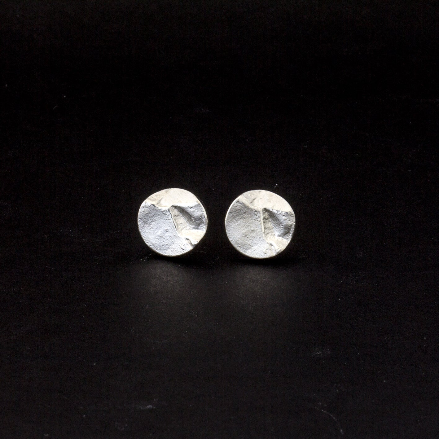 Ohrstecker 'Berge', ca. 11mm, aus Sterling Silber