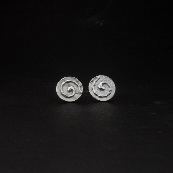 Spiral - Ohrstecker 'Lava' aus Sterling Silber