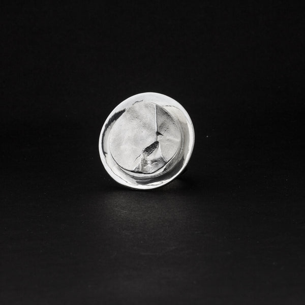 Ring 'Berge' mit Rand aus Sterling Silber