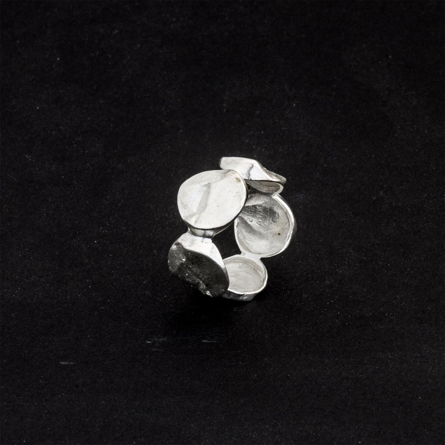 Ring 'Berge-Kette' aus Sterling Silber