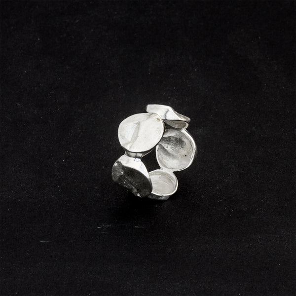 Ring 'Berge-Kette' aus Sterling Silber