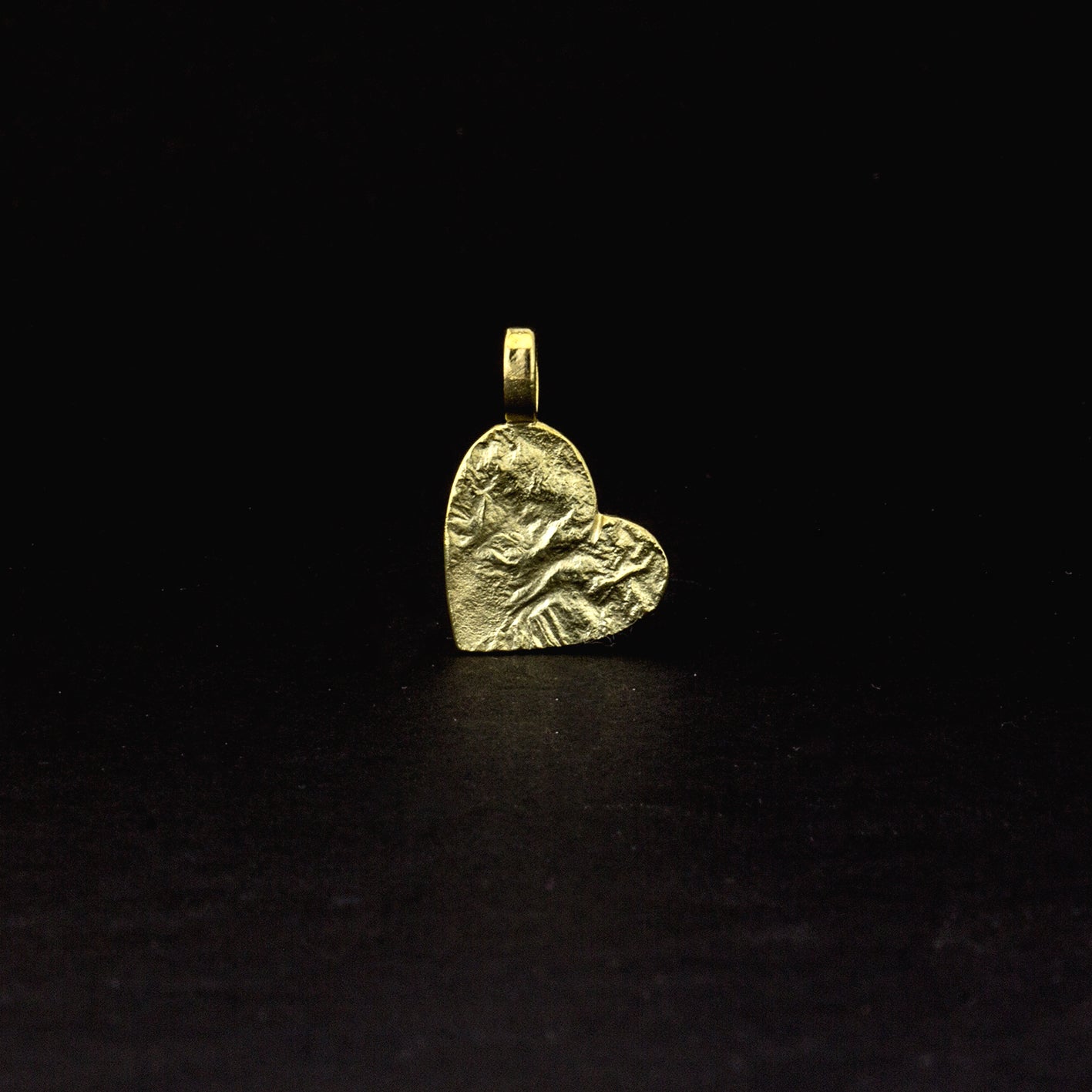 Herzanhänger 'Lava', 19×13mm | 585 Gelbgold